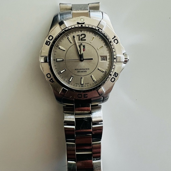 Tag Heuer stainless steel Aquaracer 300M quartz watch silver 27mm - Picture 8 of 12